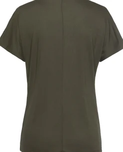 Shirts|LASCANA Kurzarmshirt dunkelgrün