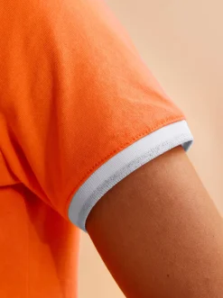 Shirts|heine Kurzarmshirt orange-weiß