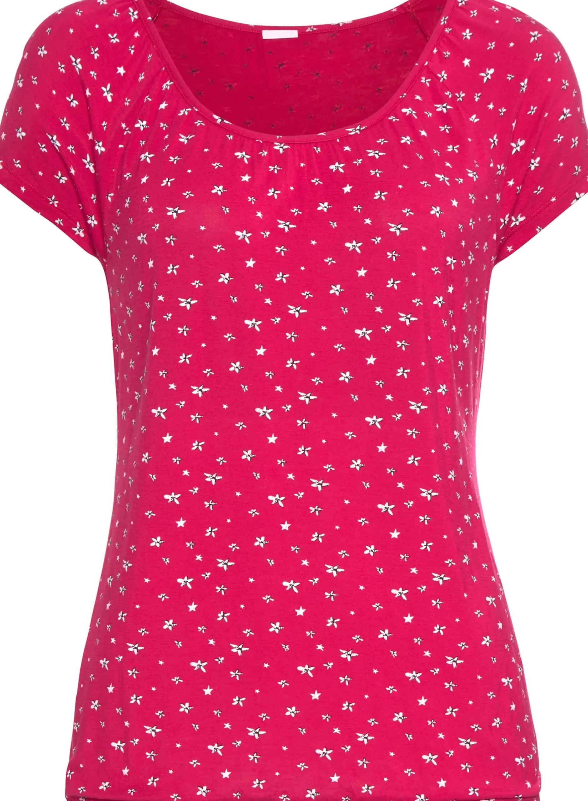 Strandmode|Shirts|LASCANA Kurzarmshirt pink,navy