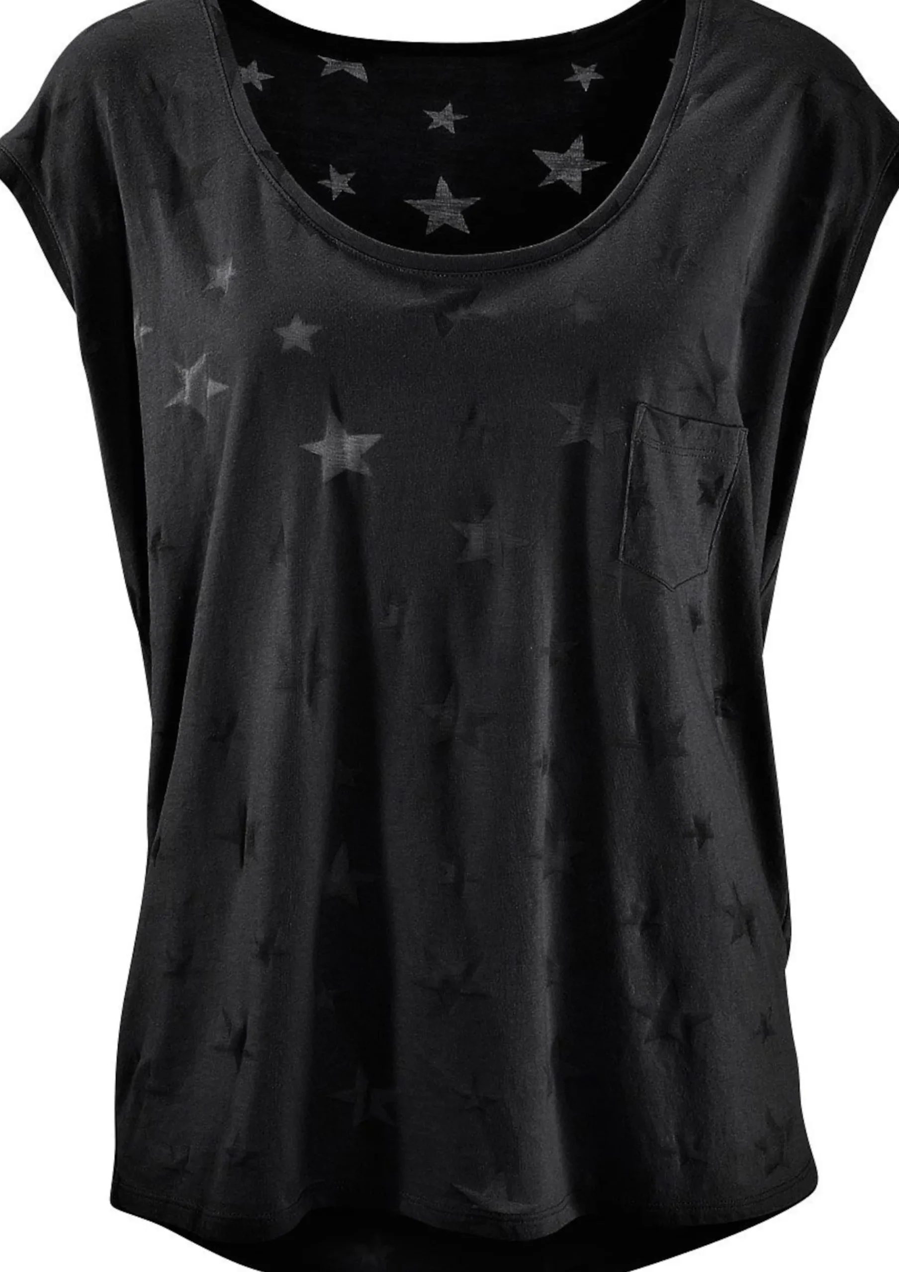 Shirts|Beachtime Kurzarmshirt koralle,schwarz
