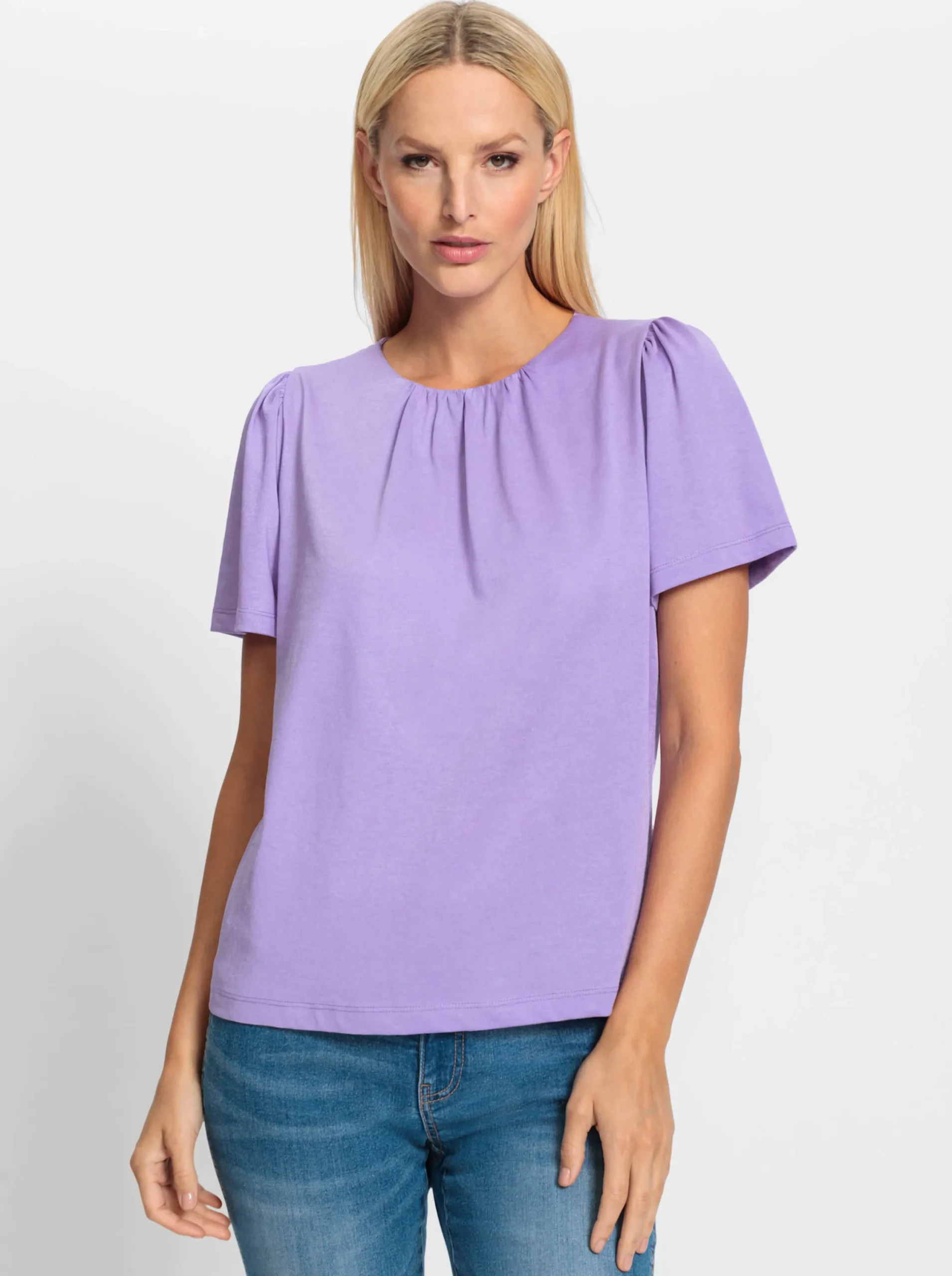 Shirts|heine Kurzarmshirt lavendel