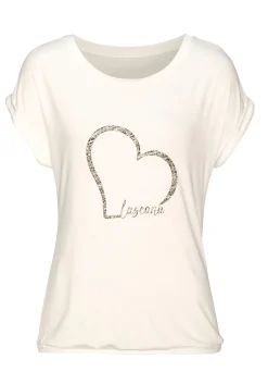 Shirts|LASCANA Kurzarmshirt creme