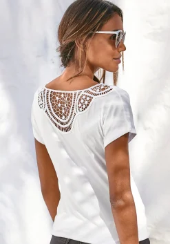 Strandmode|Shirts|Vivance Kurzarmshirt creme