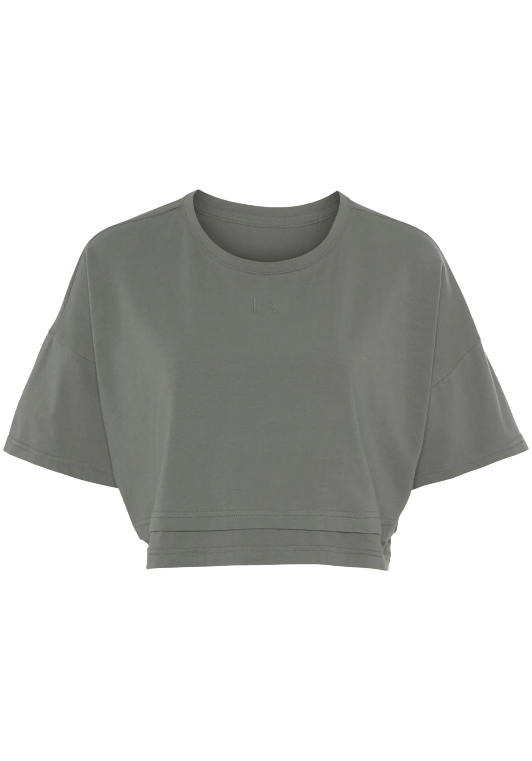 Strandmode|Shirts|LASCANA Kurzarmshirt grün