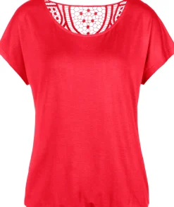 Shirts|Vivance Kurzarmshirt rot,navy