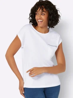 Shirts| Kurzarmshirt weiß