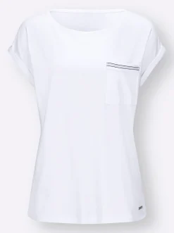 Shirts| Kurzarmshirt weiß