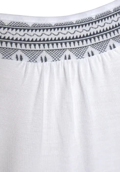 Shirts|s.Oliver Kurzarmshirt weiß-marine-bedruckt