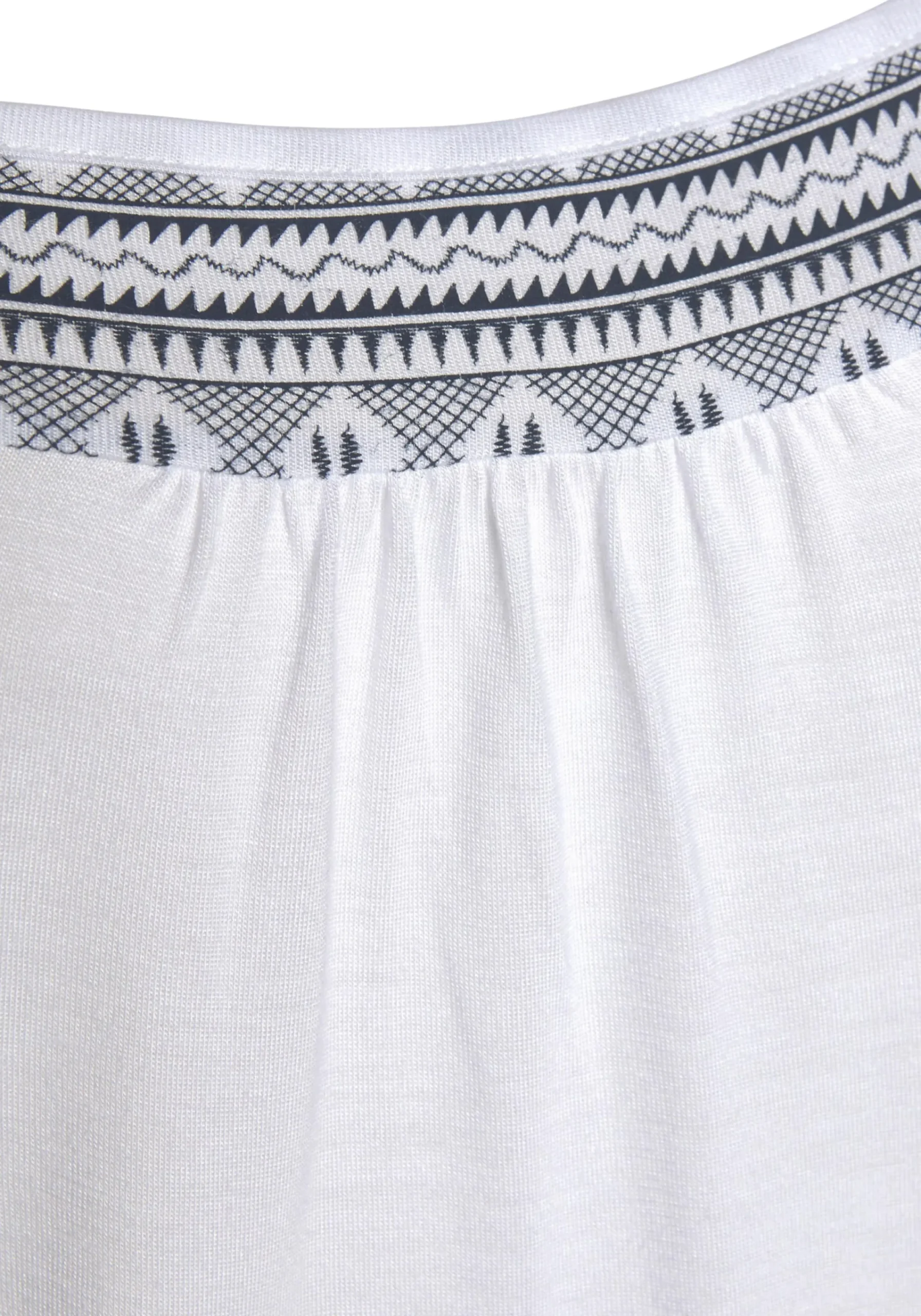 Shirts|s.Oliver Kurzarmshirt weiß-marine-bedruckt