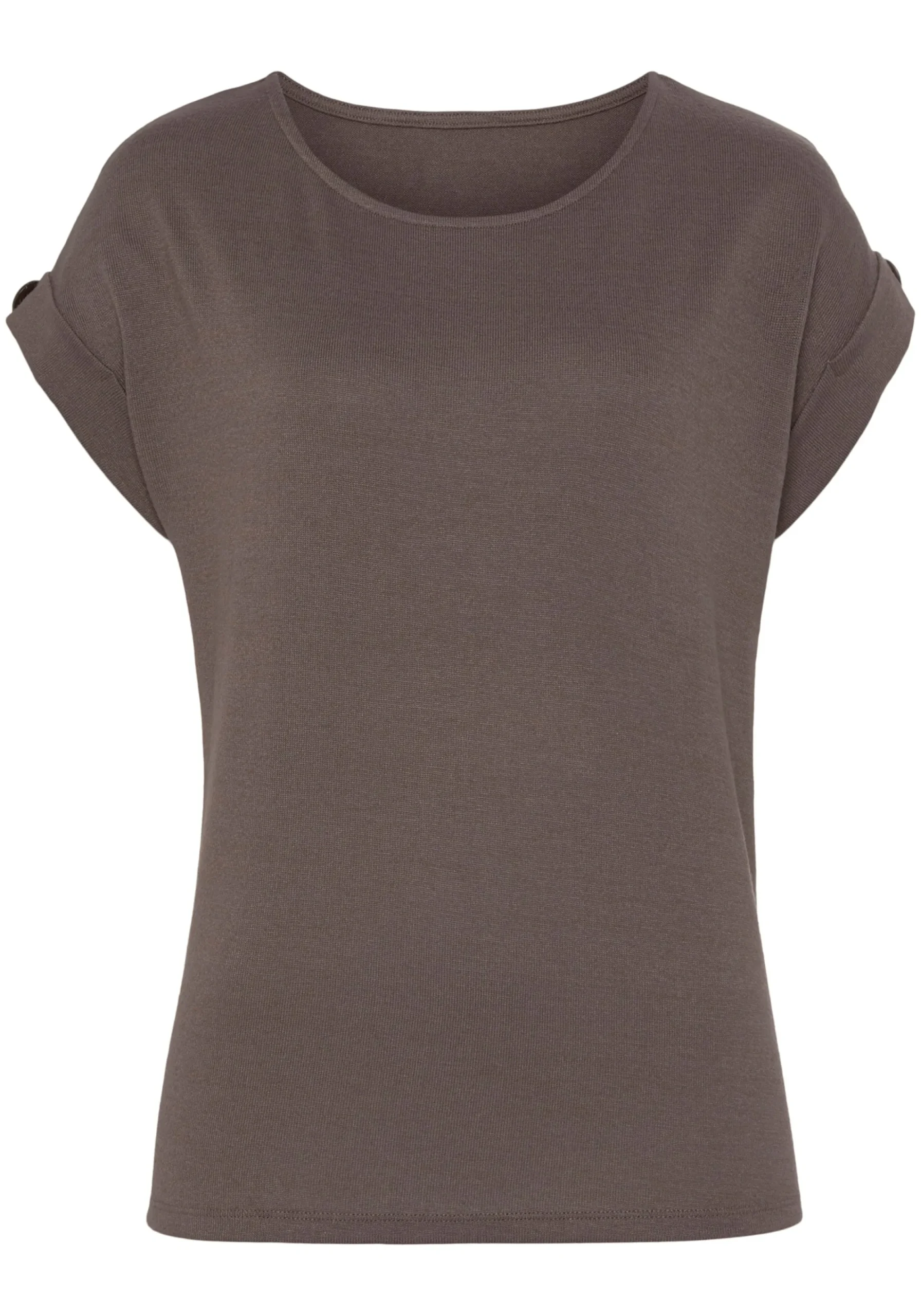 Shirts|LASCANA Kurzarmshirt taupe