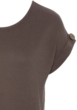 Shirts|LASCANA Kurzarmshirt taupe