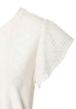 Shirts|Vivance Kurzarmshirt creme,schwarz