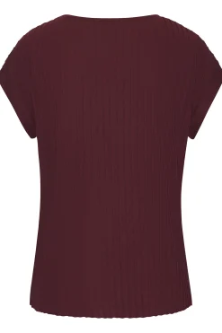 Shirts|LASCANA Kurzarmshirt bordeaux
