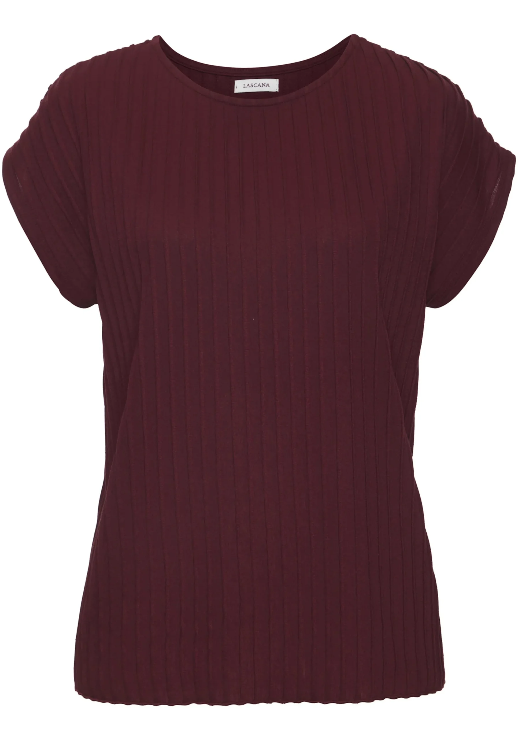 Shirts|LASCANA Kurzarmshirt bordeaux