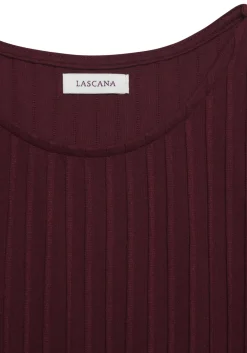 Shirts|LASCANA Kurzarmshirt bordeaux