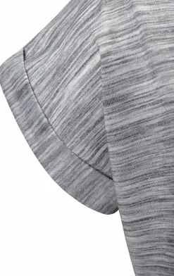 Shirts|Beachtime Kurzarmshirt mint-meliert,grau-meliert