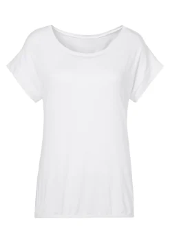 Homewear|Strandmode|Vivance Kurzarmshirt weiß