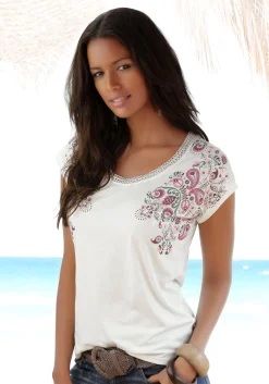 Shirts|Beachtime Kurzarmshirt creme