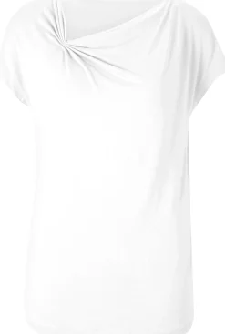 Shirts|heine Kurzarmshirt in weicher Viskose-Qualität weiß