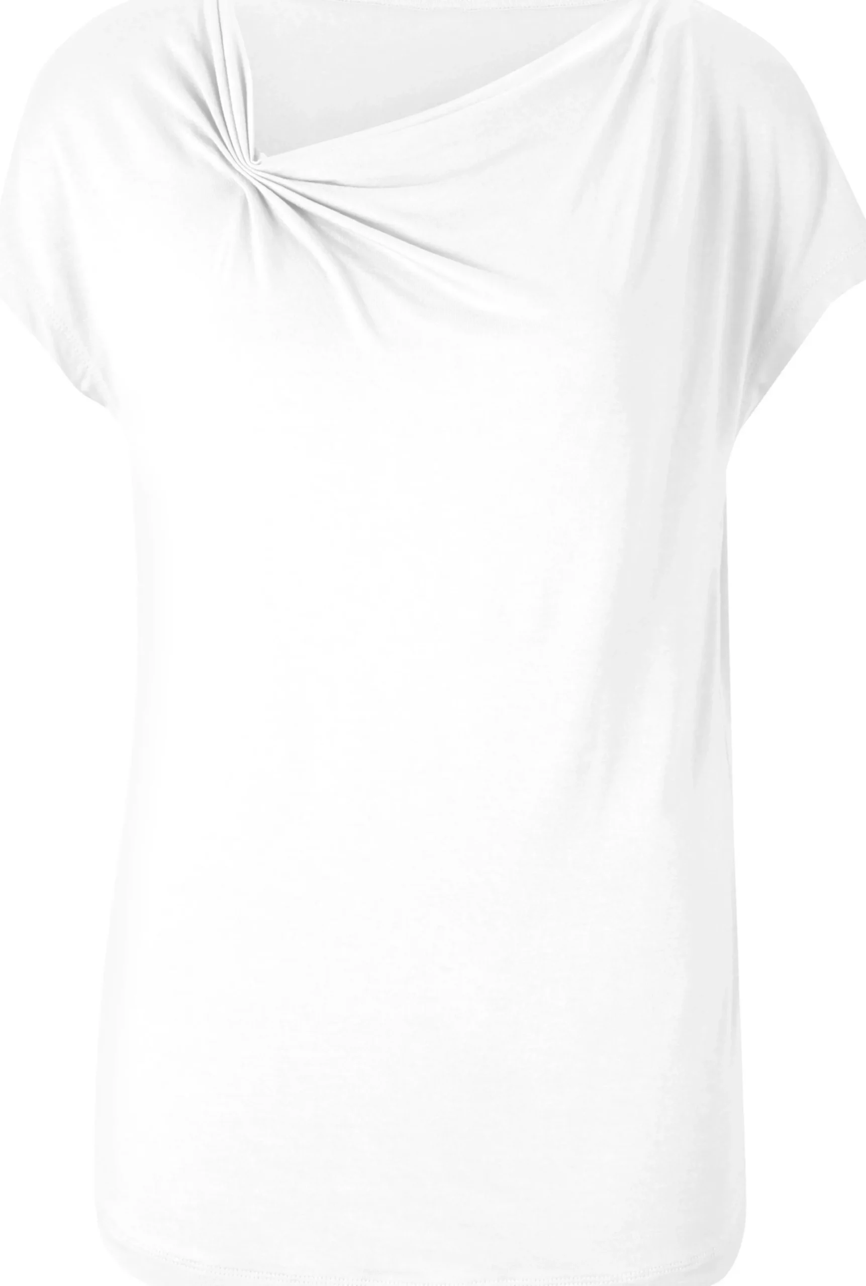 Shirts|heine Kurzarmshirt in weicher Viskose-Qualität weiß