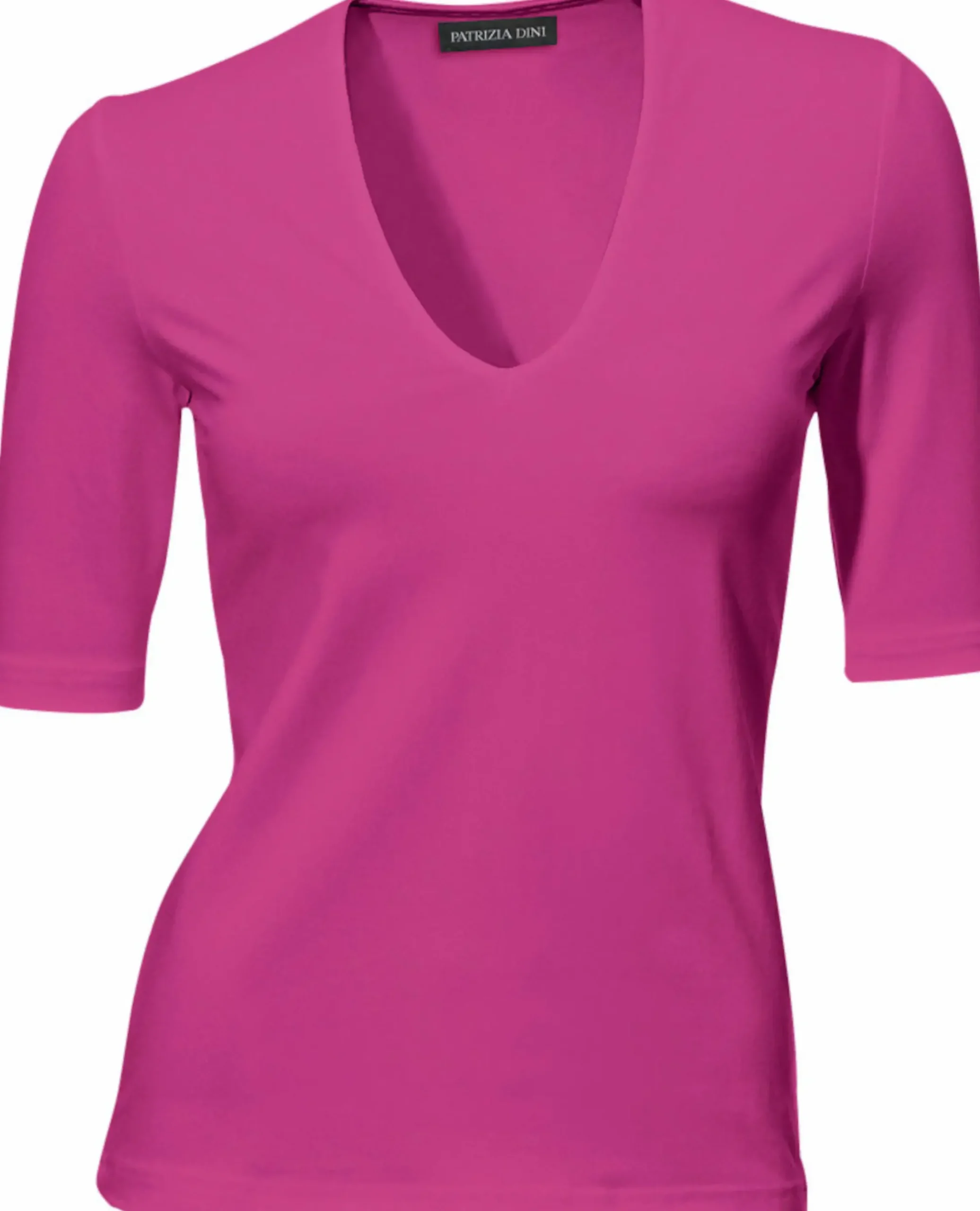 Shirts|heine Kurzarmshirt mit Halbarm fuchsia