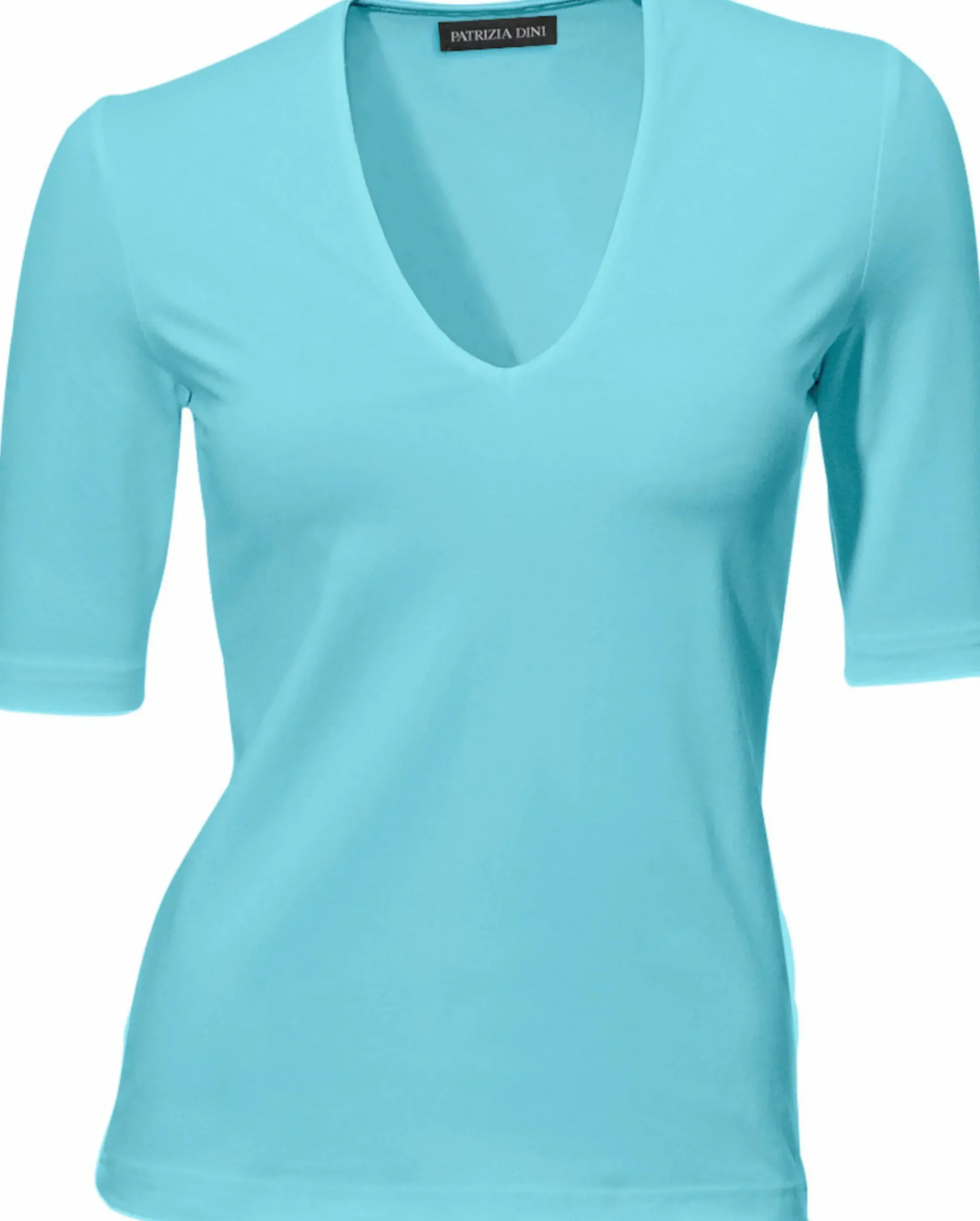 Shirts|heine Kurzarmshirt mit Halbarm türkis