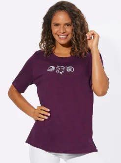 Shirts| Kurzarmshirt mit Muschel-Druck feige