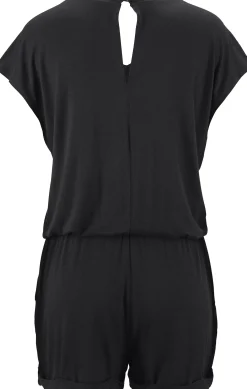 Strandmode|LASCANA Kurzoverall schwarz