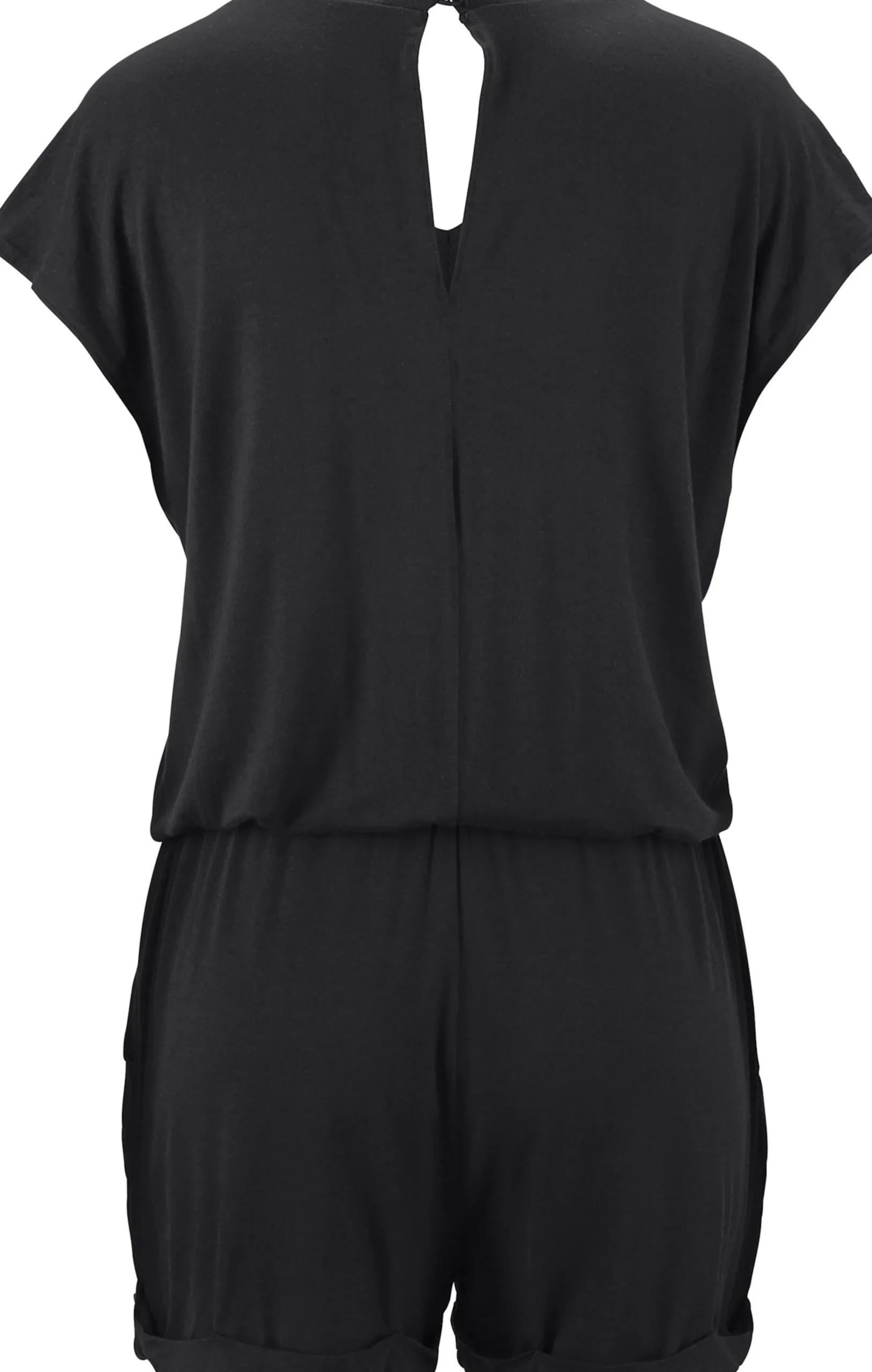 Strandmode|LASCANA Kurzoverall schwarz
