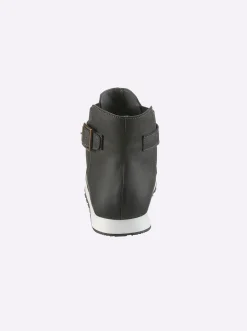 Stiefeletten|Stiefel|heine Kurzstiefelette grau-anthrazit