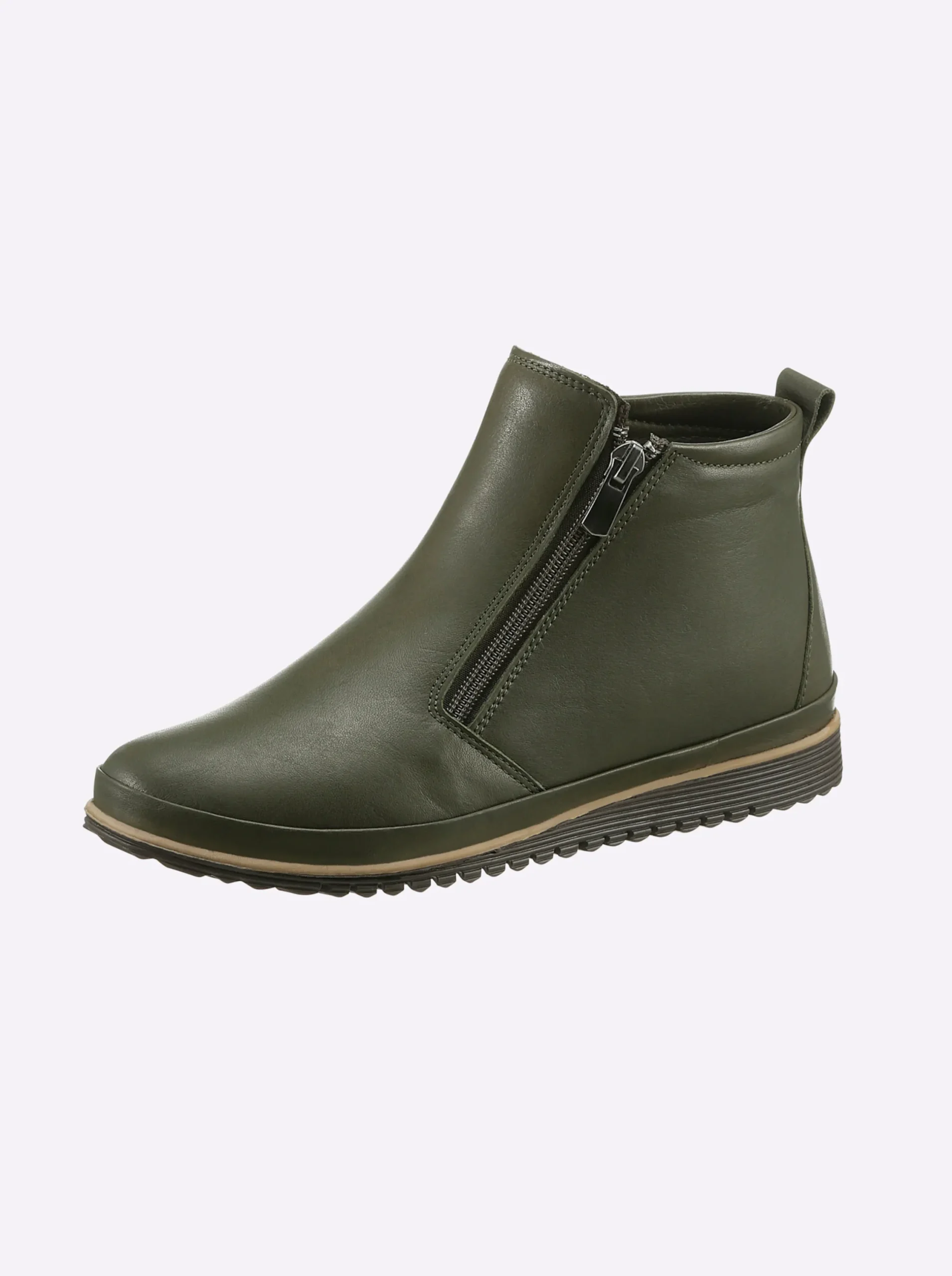 Stiefeletten|Stiefel|Andrea Conti Kurzstiefelette oliv