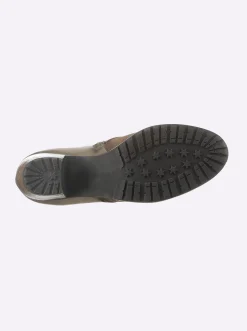 Stiefeletten|Stiefel|heine Kurzstiefelette taupe