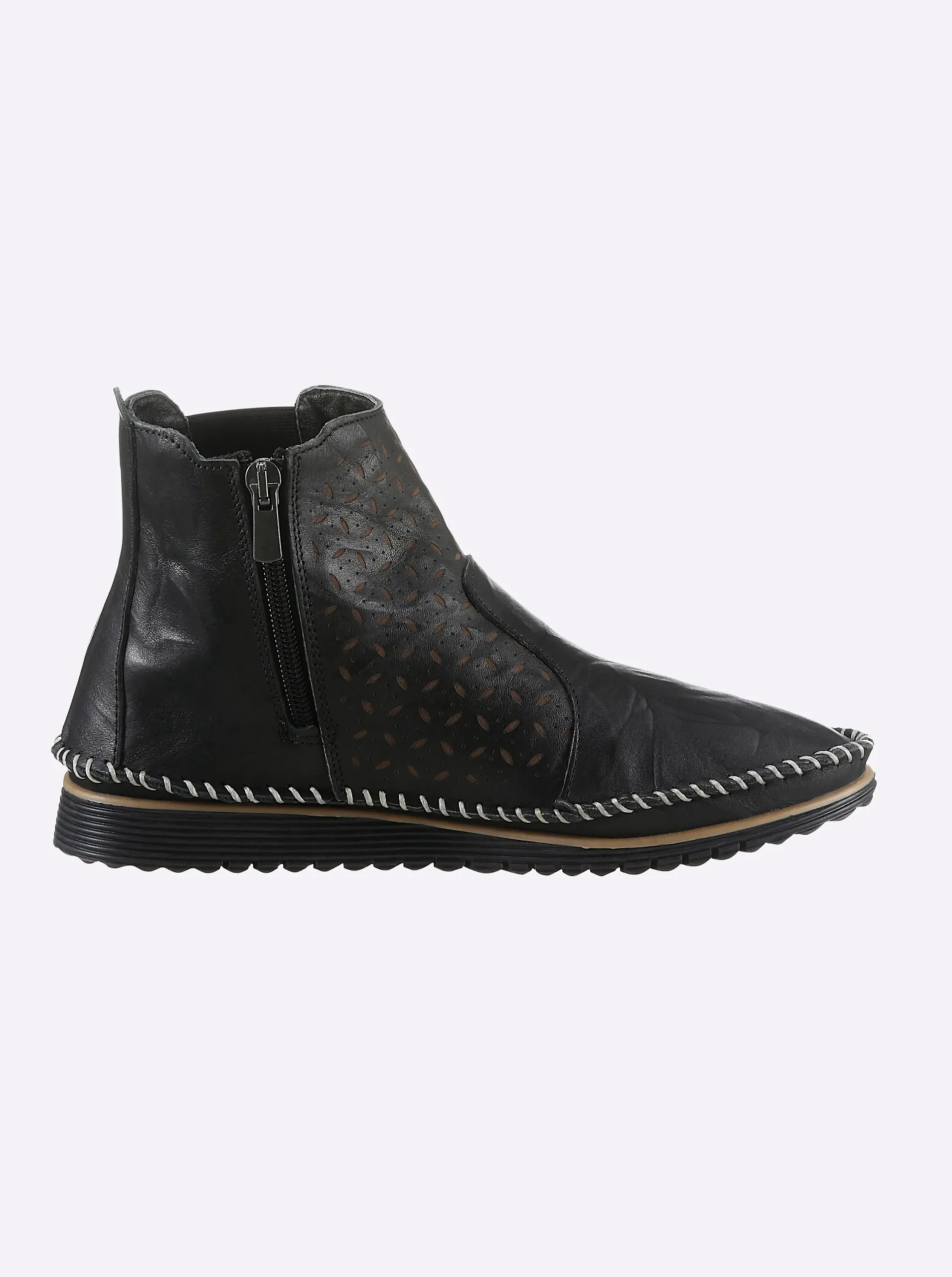 Stiefeletten|Stiefel|heine Kurzstiefelette schwarz