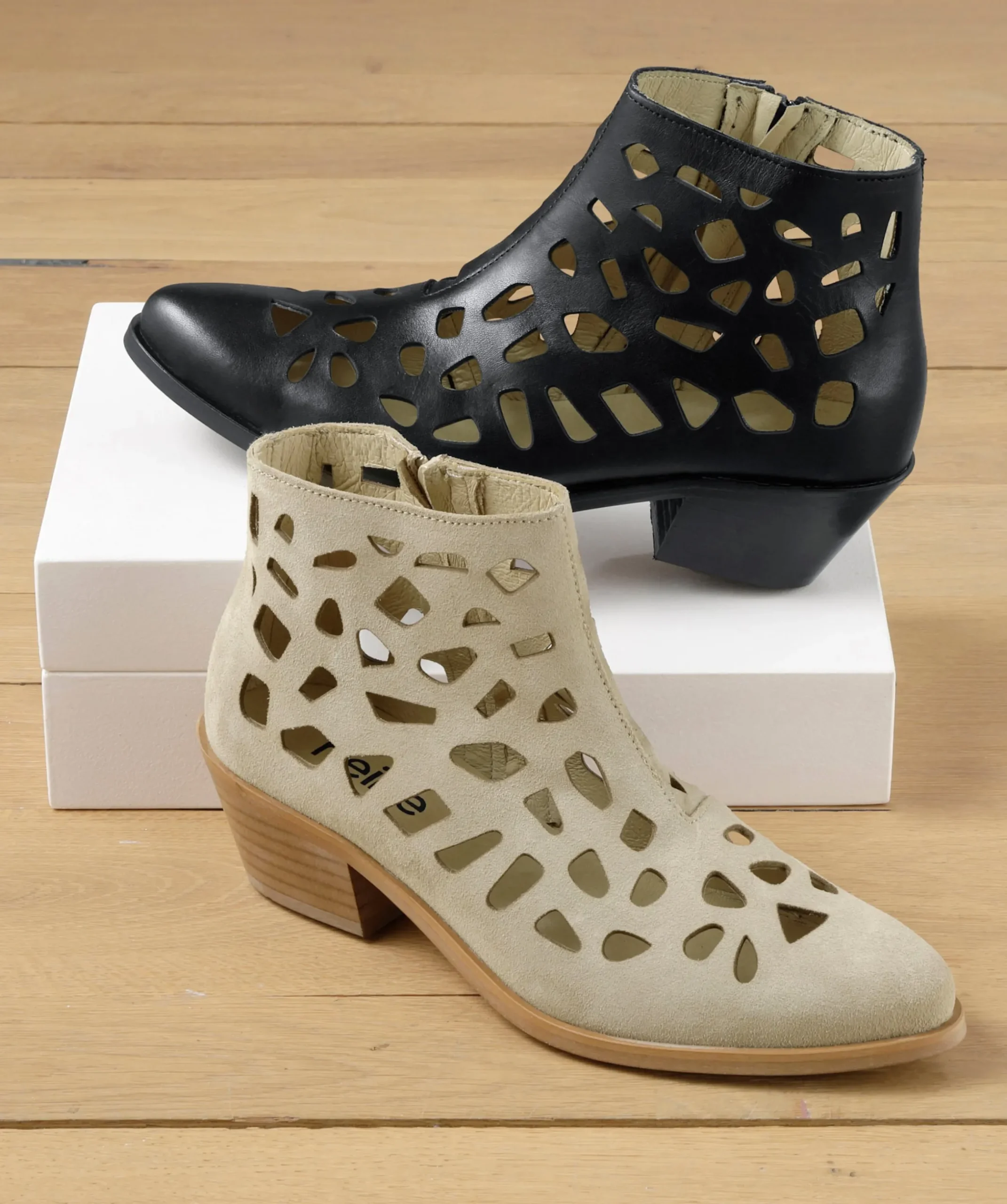 Stiefeletten|Stiefel|heine Kurzstiefelette schwarz