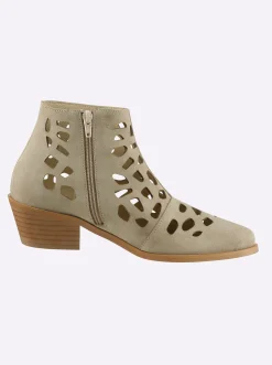 Stiefeletten|Stiefel|heine Kurzstiefelette sand