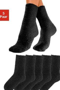 Strümpfe & Socken|Lavana Kuschelsocken schwarz
