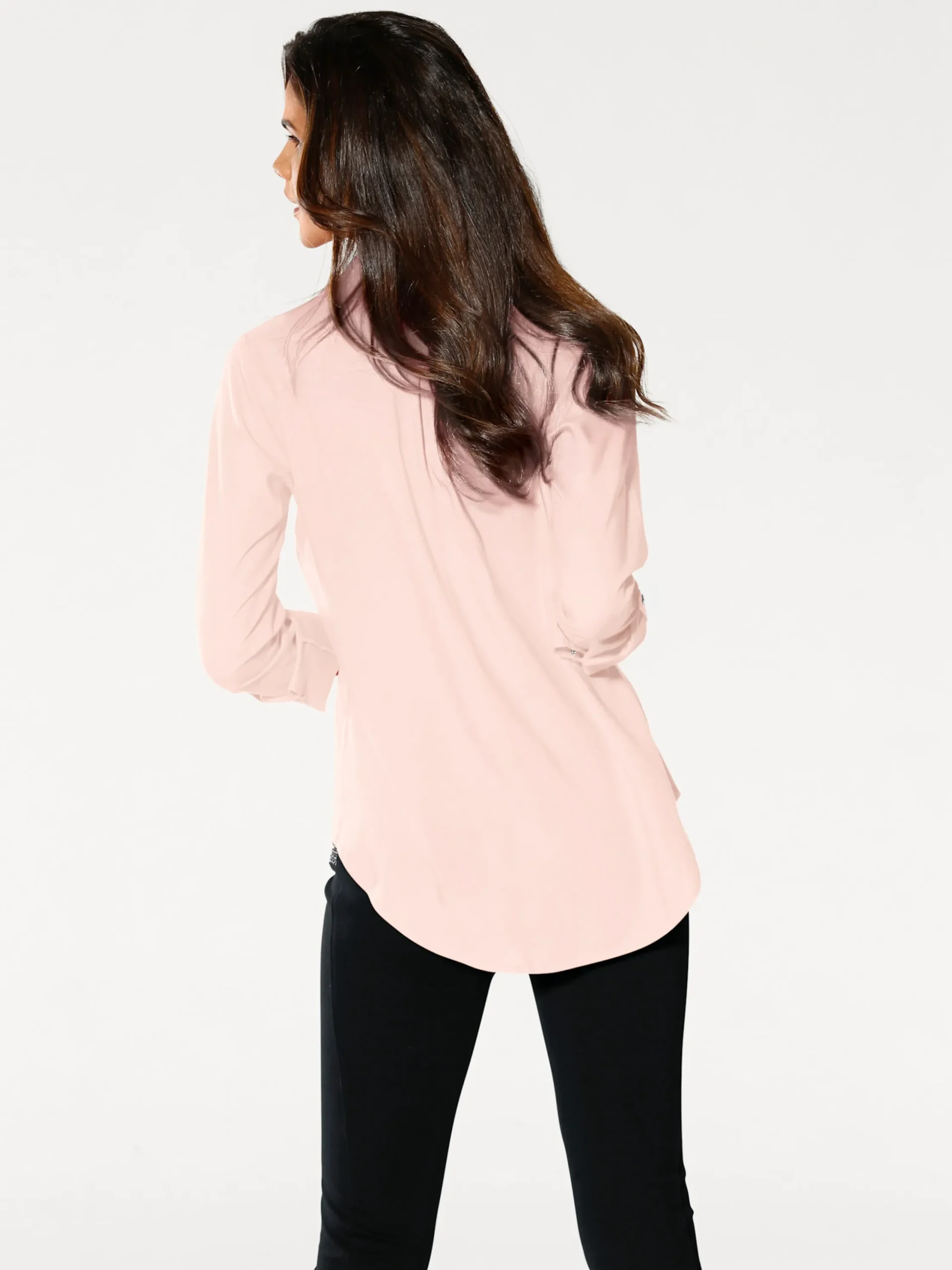 Blusen|heine Langarm-Bluse rosé