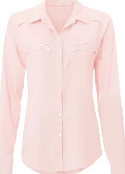 Blusen|heine Langarm-Bluse rosé