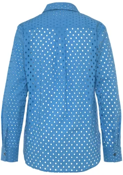 Strandmode|LASCANA Langarmbluse blau