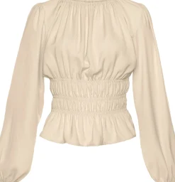 Blusen|LASCANA Langarmbluse creme