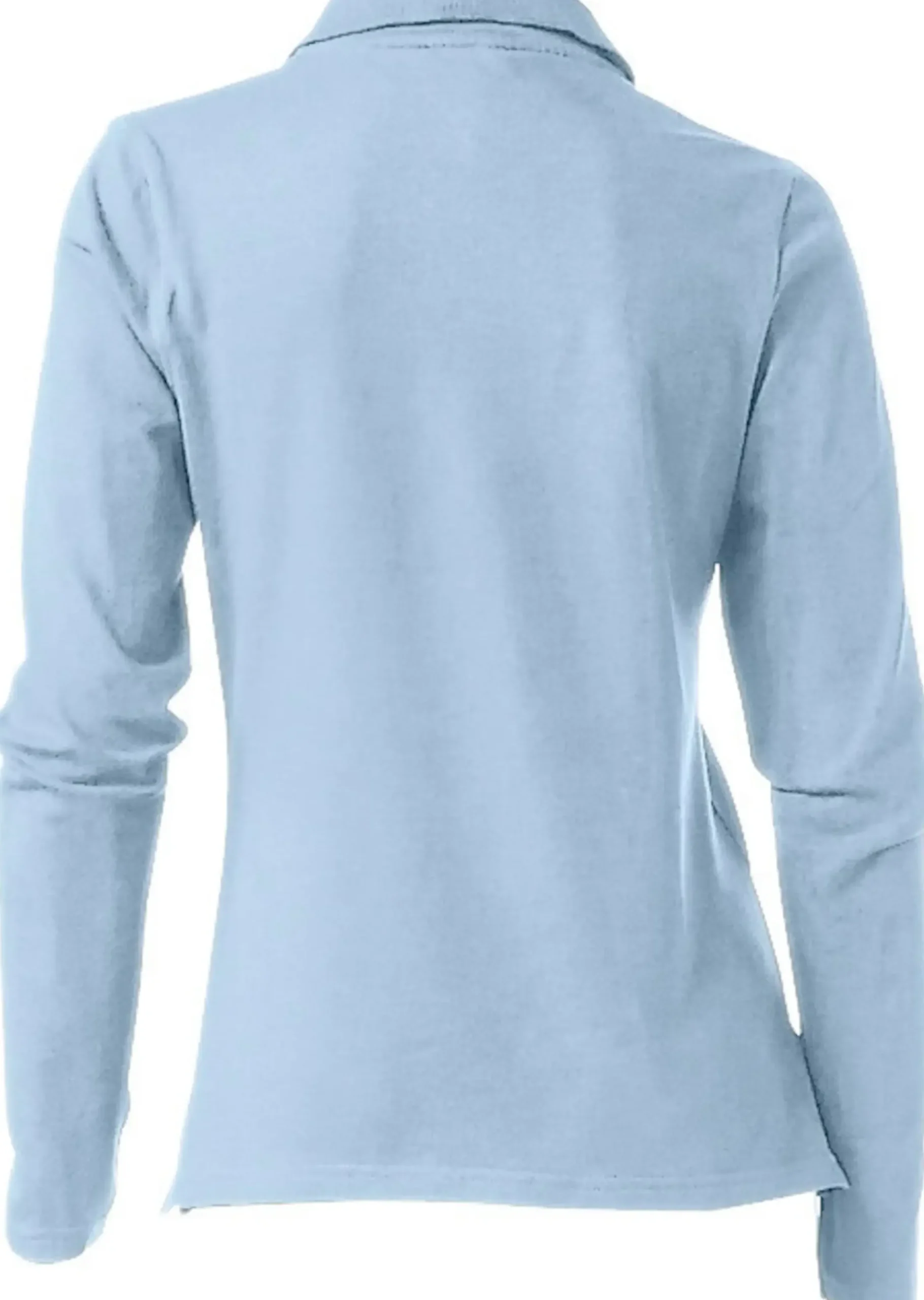 Strandmode|Basics|heine Langarm-Poloshirt in Pikee-Qualität bleu