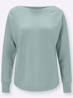 Pullover| Langarm-Pullover kalkmint