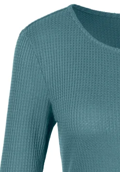 Shirts|LASCANA Langarmshirt anthrazit,petrol