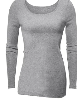 Shirts|Bench. Langarmshirt schwarz,grau-meliert