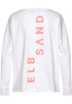 Strandmode|Elbsand Langarmshirt weiß