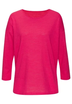 Shirts|Vivance Langarmshirt koralle,weiß