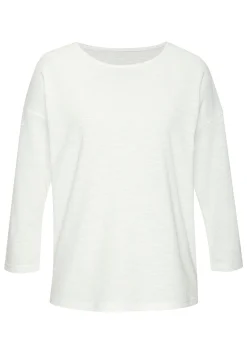 Shirts|Vivance Langarmshirt koralle,weiß