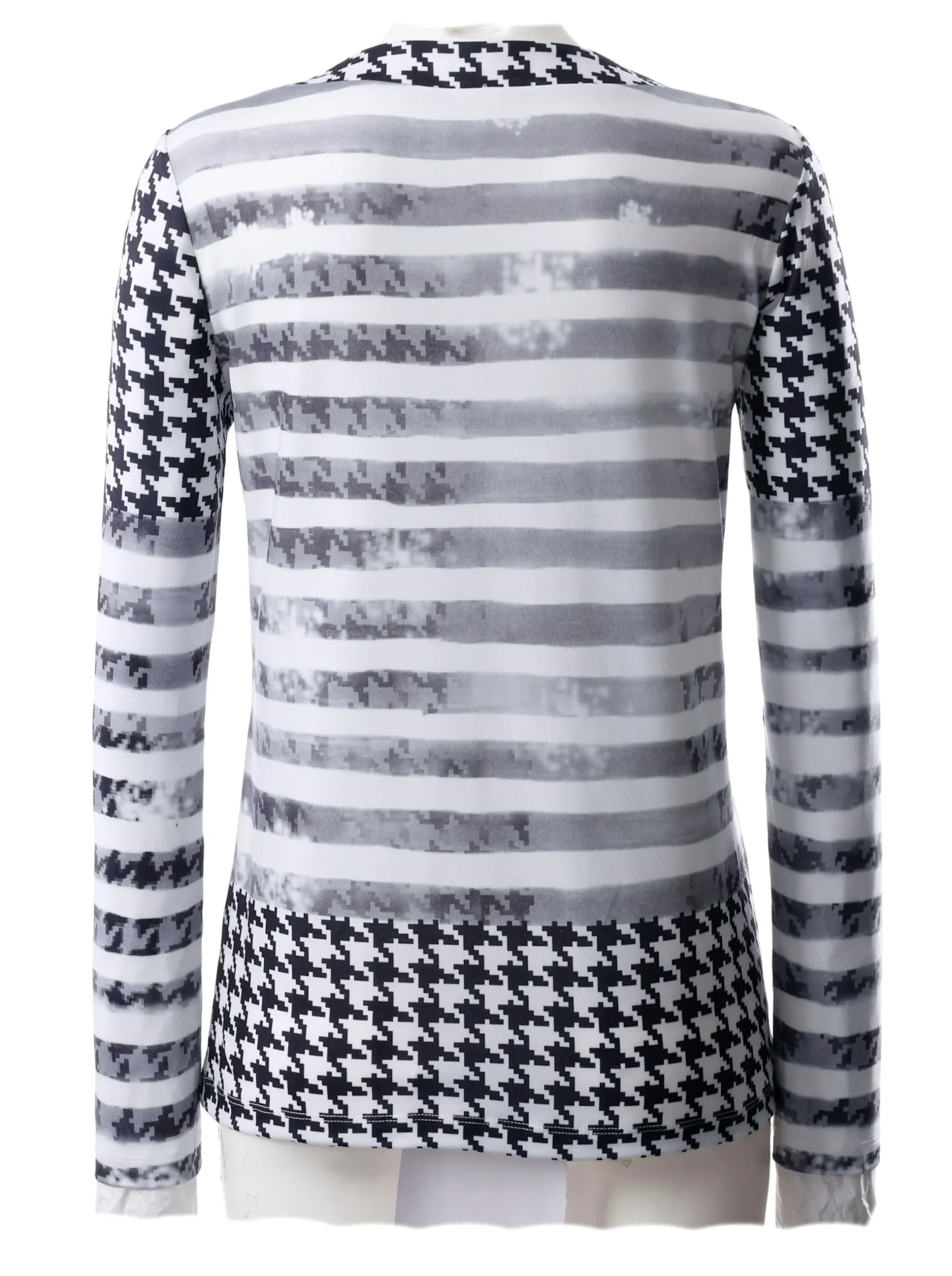 Shirts| Langarmshirt schwarz-rot-bedruckt