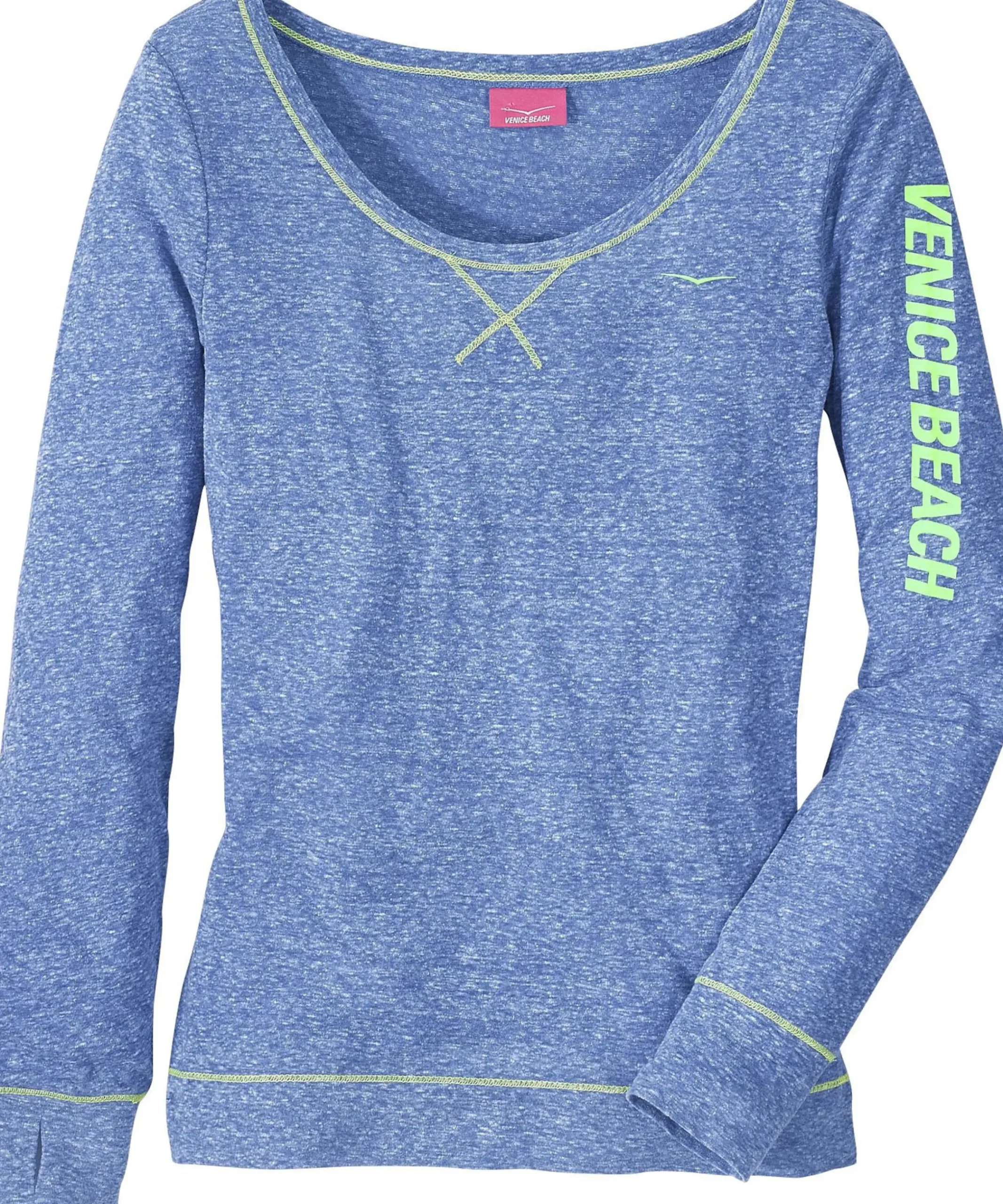 Shirts|Venice Beach Langarmshirt blau-meliert