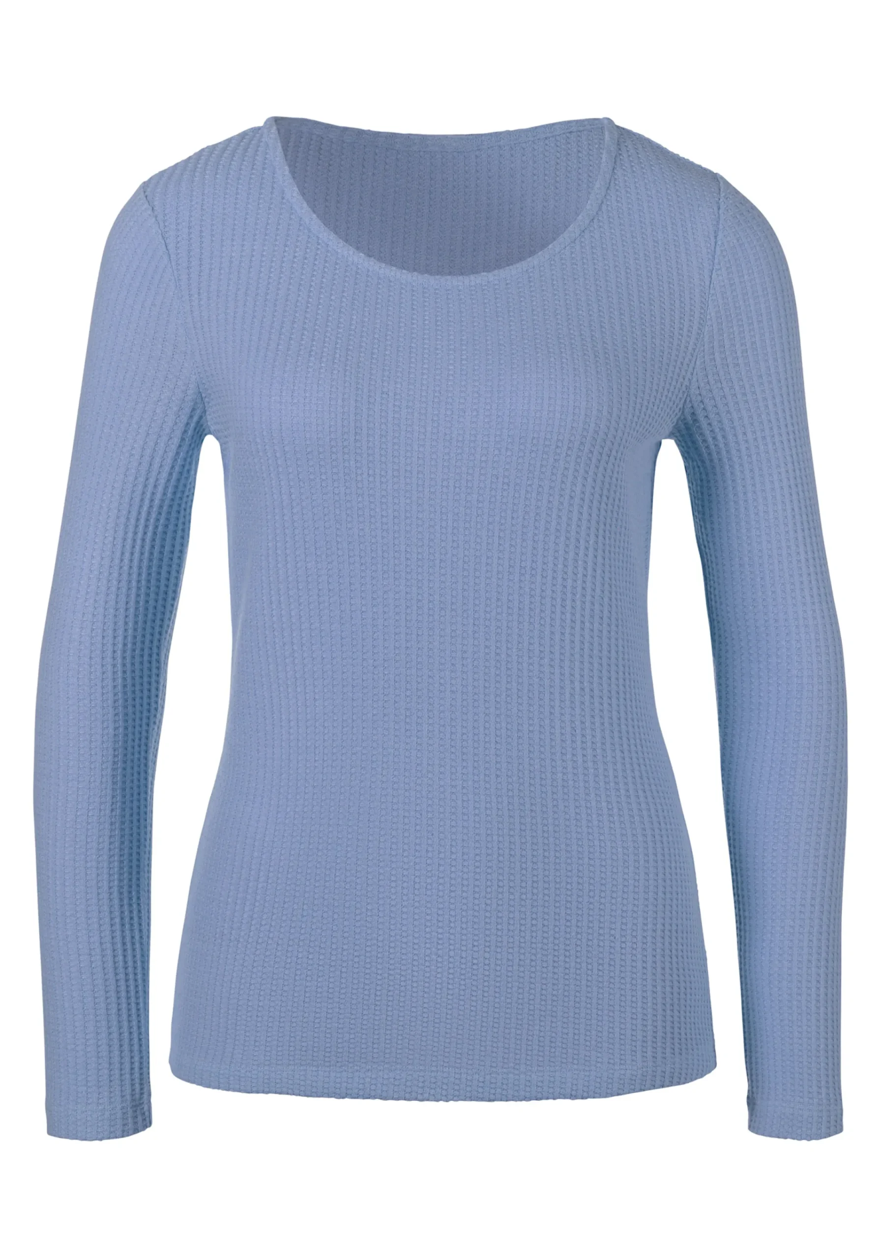 Strandmode|Shirts|LASCANA Langarmshirt hellblau